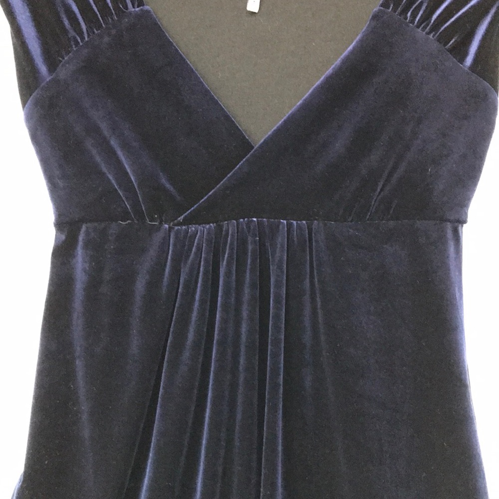EUC Michael Stars Midnight Blue Velvet Dress Sz0
